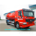 SINOTRUCK 10M3 4X2 Sewage Suction Truck ZF8098 , 371HP Sewage Vacuum Truck
